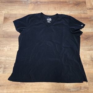 Elevate By IRG Black V-Neck Women's Scrub Top 3XL